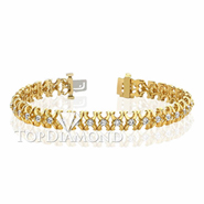 Diamond 18K Yellow Gold Bracelet L1292. Diamond 18K White Gold Bracelet L1292, Diamond Bracelets. Bracelets. Top Diamonds & Jewelry