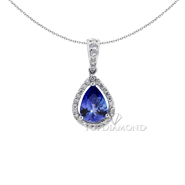 Blue Sapphire Pendant P1284. Blue Sapphire Pendant P1284, Pendants. Collection. Top Diamonds & Jewelry