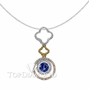 Blue Sapphire Pendant P0947. Blue Sapphire Pendant P0947, Pendants. Collection. Top Diamonds & Jewelry