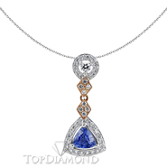 Blue Sapphire Pendant P0948. Blue Sapphire Pendant P0948, Pendants. Collection. Top Diamonds & Jewelry