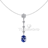 Blue Sapphire Pendant P1076. Blue Sapphire Pendant P1076, Gemstone Pendants. Gemstone Jewelry. Top Diamonds & Jewelry