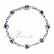 18K White Gold 1.69ct diamond and Blue Sapphire Bracelet L0215. 18K White Gold 1.69ct diamond and Blue Sapphire Bracelet L0215, Gemstones Bracelets. Bracelets. Top Diamonds & Jewelry