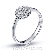18K White Gold Diamond Ring R2219. R2219EW50D, Diamond Rings. Diamond Jewelry. Hung Phat Diamonds & Jewelry