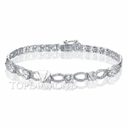 Diamond 18K White Gold Bracelet L0216. Diamond 18K White Gold Bracelet L0216, Diamond Bracelets. Bracelets. Top Diamonds & Jewelry