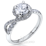Scott Kay Halo Engagement Ring Setting M2313R510 - $500 GIFT CARD INCLUDED WITH PURCHASE. 