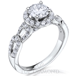 Scott Kay Halo Engagement Ring Setting M2436R510 - $700 GIFT CARD INCLUDED WITH PURCHASE. 