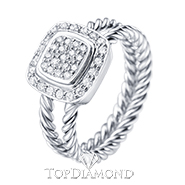 18K White Gold Diamond Ring R0106. 