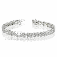 Diamond 18K White Gold Bracelet L1304. Diamond 18K White Gold Bracelet L1304, Diamond Bracelets. Bracelets. Top Diamonds & Jewelry