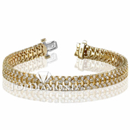 Diamond 18K Yellow Gold Bracelet L1307. Diamond 18K White Gold Bracelet L1307, Diamond Bracelets. Bracelets. Top Diamonds & Jewelry