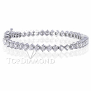 Diamond 18K White Gold Bracelet L1343. Diamond 18K White Gold Bracelet L1343, Diamond Bracelets. Bracelets. Top Diamonds & Jewelry