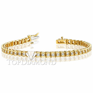 Diamond Tennis Bracelet in 18K Yellow Gold L1360. Diamond Tennis Bracelet in 18K Yellow Gold L1360, Tennis Bracelets. Bracelets. Top Diamonds & Jewelry