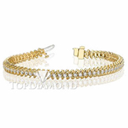 Diamond Tennis Bracelet in 18K Yellow Gold L1364. Diamond Tennis Bracelet in 18K Yellow Gold L1364, Tennis Bracelets. Bracelets. Top Diamonds & Jewelry