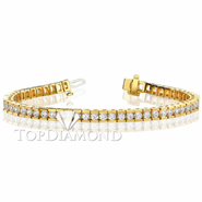 Diamond Tennis Bracelet in 18K Yellow Gold L1391. Diamond Tennis Bracelet in Platinum and 18K Yellow Gold L1391, Tennis Bracelets. Bracelets. Top Diamonds & Jewelry