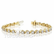 Diamond Tennis Bracelet in 18K Yellow Gold L1401. Diamond Tennis Bracelet in 18K Yellow Gold L1401, Tennis Bracelets. Bracelets. Top Diamonds & Jewelry