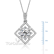 18K White Gold Diamond Pendant Setting P2582. 18K White Gold Diamond Pendant Setting P2582, Diamond Pendants. Necklaces & Pendants. Top Diamonds & Jewelry