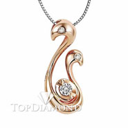 18K Rose-Gold Diamond Pendant P2157. 18K Rose-Gold Diamond Pendant P2157, Diamond Pendants. Necklaces & Pendants. Top Diamonds & Jewelry