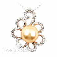 Pearl & Diamond Pendant P2425. Pearl & Diamond Pendant P2425, Pearl Pendants. Pearl Jewelry. Top Diamonds & Jewelry
