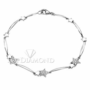 Diamond 18K White Gold  Bracelet L1428. Diamond 18K White Bracelet L1428, Diamond Bracelets. Bracelets. Top Diamonds & Jewelry