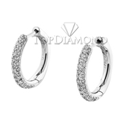 Diamond Hoop Earrings E1898. Diamond Hoop Earrings E1898, Diamond Earrings. Earrings. Top Diamonds & Jewelry