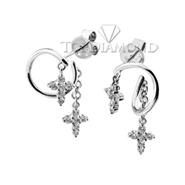 Diamond Dangling Earrings E2019. Diamond Dangling Earrings E2019, Dangle Earrings. Earrings. Top Diamonds & Jewelry