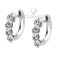 Diamond Hoop Earrings E2033. Diamond Hoop Earrings E2033, Diamond Earrings. Earrings. Top Diamonds & Jewelry