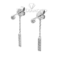 Diamond Dangling Earrings E2078. Diamond Dangling Earrings E2078, Dangle Earrings. Earrings. Top Diamonds & Jewelry