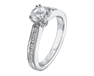 Scott Kay Vintage Collection – Flame Engraved Diamond Engagement Ring – M1156RD10-$700 GIFT CARD INCLUDED WITH PURCHASE. Scott Kay Milgrain Engagament Ring Setting SK M1156RD10-$700 GIFT CARD INCLUDED WITH PURCHASE, Engagement Rings. Scott Kay. Hung Phat Diamonds & Jewelry