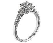 Scott Kay Vintage Collection – Flame Engraved Diamond Engagement Ring – M1244R510-$500 GIFT CARD INCLUDED WITH PURCHASE. Scott Kay Trio-Stone Engagement Ring Setting SK M1244R510-$500 GIFT CARD INCLUDED WITH PURCHASE, Engagement Rings. Scott Kay. Hung Phat Diamonds & Jewelry