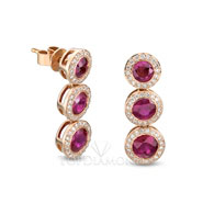 Red ruby and diamond Earrings E0757. Red ruby and diamond Earrings E0758, Gemstone Earrings. Gemstone Jewelry. Top Diamonds & Jewelry