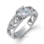 Simon G Engagement Ring Setting MR2100-$100 GIFT CARD INCLUDED WITH PURCHASE. 