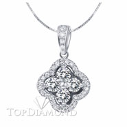 18K White Gold Diamond Pendant P1592. 18K White Gold Diamond Pendant P1592, Diamond Pendants. Necklaces & Pendants. Top Diamonds & Jewelry