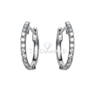 Diamond Hoop Earrings E2262F. Diamond Hoop Earrings E2262, Diamond Earrings. Earrings. Top Diamonds & Jewelry