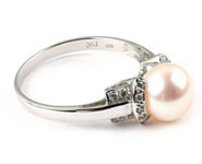 South Sea Pearl Ring B2418. South Sea Pearl Ring B2418EW50D, Pearl Rings. Pearl Jewelry. Hung Phat Diamonds & Jewelry