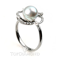 South Sea Pearl Ring B2420. South Sea Pearl Ring B2420EW50D, Pearl Rings. Pearl Jewelry. Hung Phat Diamonds & Jewelry